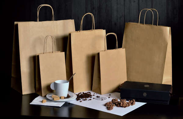 Immagine del prodotto Sacchetti in carta kraft manici arrotolati