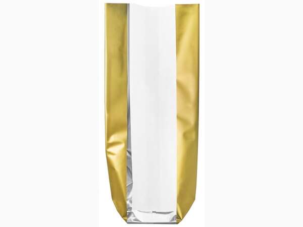 Immagine del prodotto Sacchetto con fondo cartone con larghe strisce ORO