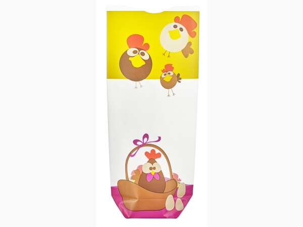 Immagine del prodotto 100 Sacchetti base cartone Pasqua - Gallina