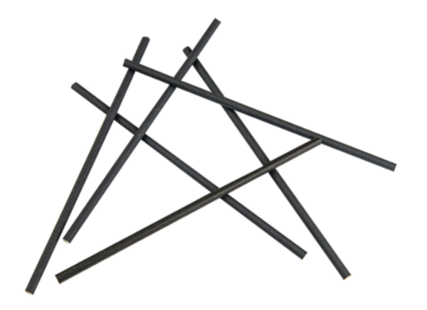 Immagine del prodotto 250 Cannucce in carta nera 