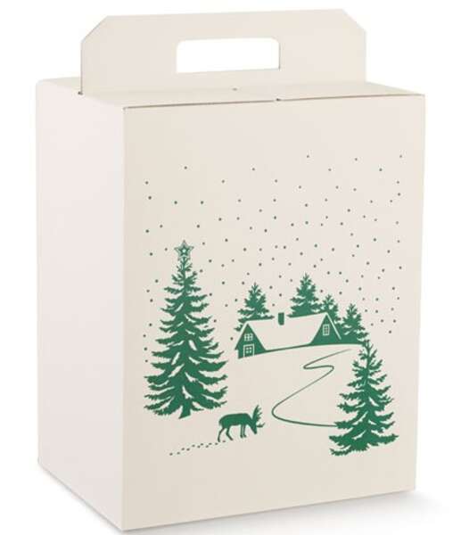 Immagine del prodotto Scatola Regalo decorazione abete verde 