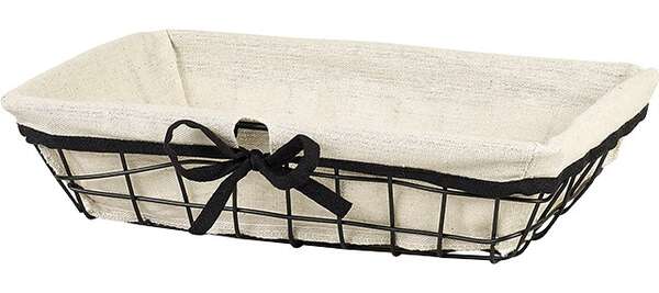 Immagine del prodotto Cestino metallo nero/tessuto