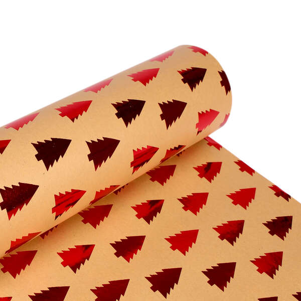 Immagine del prodotto Rotolo di carta regalo kraft marrone abete rosso