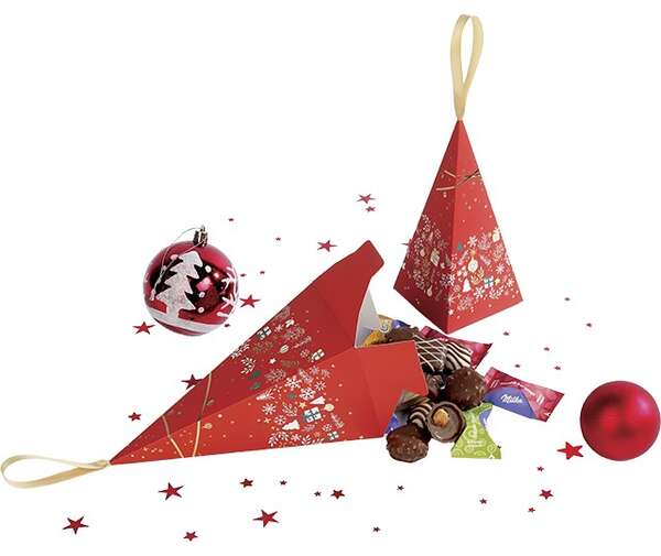 Immagine del prodotto Piramide di carta decorazione Buone Feste