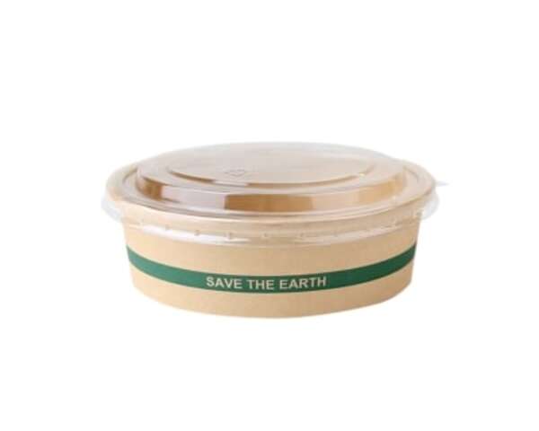 Immagine del prodotto 25 Insalatiere kraft + coperchio PET