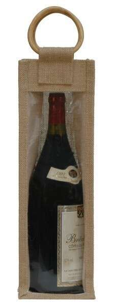 Immagine del prodotto Borsa in juta per 1 bottiglia MAGNUM + finestra