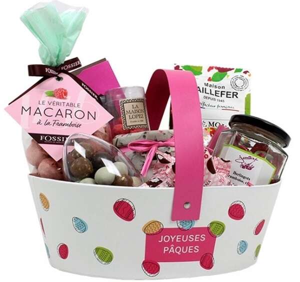 Immagine del prodotto Cesto ovale in cartone “Buona Pasqua”