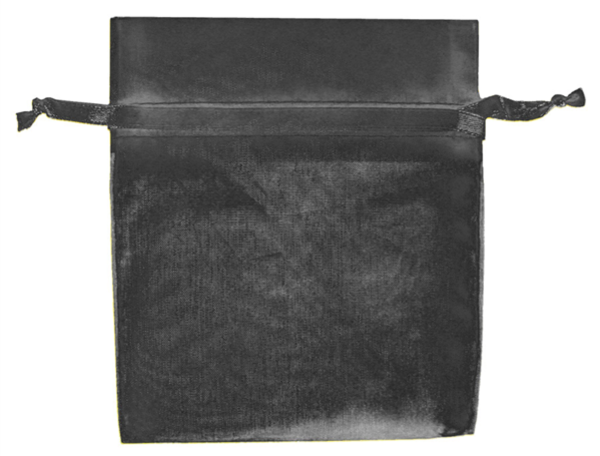 Immagine del prodotto Sacchetti organza con chiusura Nera 