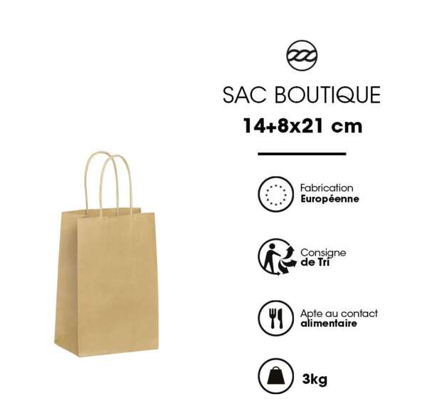 Immagine del prodotto Sacchetti kraft marroni Sfusi