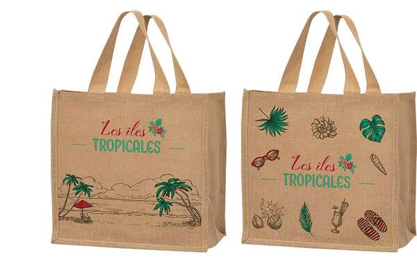 Immagine del prodotto Shopper in juta “Tropical Islands”.