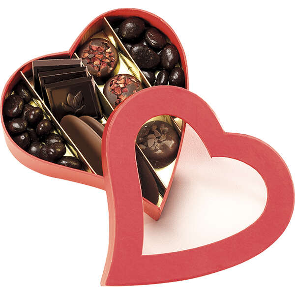 Immagine del prodotto Scatola di cioccolatini a forma di cuore