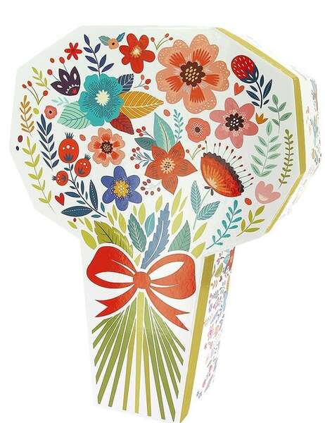 Immagine del prodotto Scatola in cartone a forma di bouquet Primavera