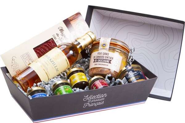 Immagine del prodotto Cesto in cartone “selezione di prodotti francesi”