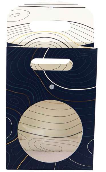 Immagine del prodotto  Borsa regalo rettangolare in cartone blu Abyss