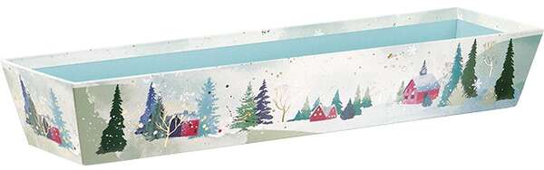 Immagine del prodotto Cestino rettangolare in cartone collezione “Snowy Countryside”