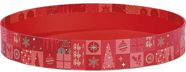 Immagine del prodotto Cestino Rotondo in Cartone Collezione “Festive Mosaic”.