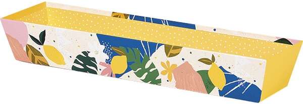 Immagine del prodotto Cestino Rettangolare in Cartone Collezione “Citrus Garden”.
