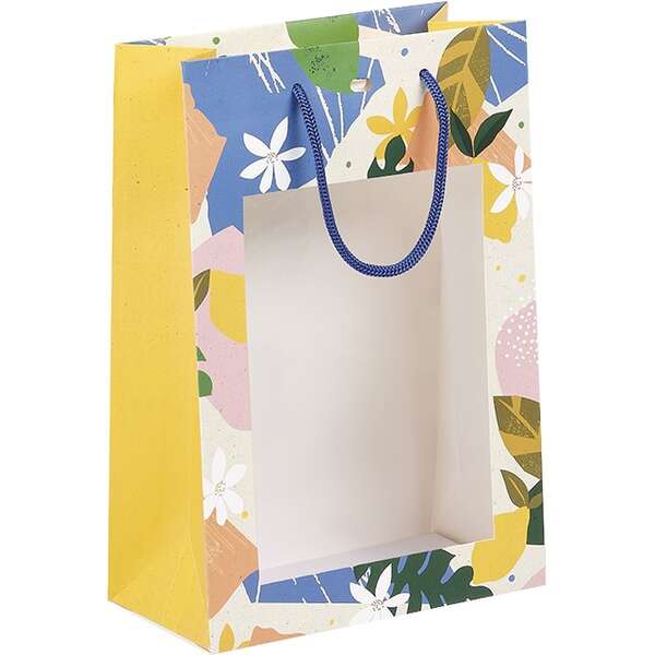Immagine del prodotto Borsa con finestra in carta Collezione “Citrus Garden”
