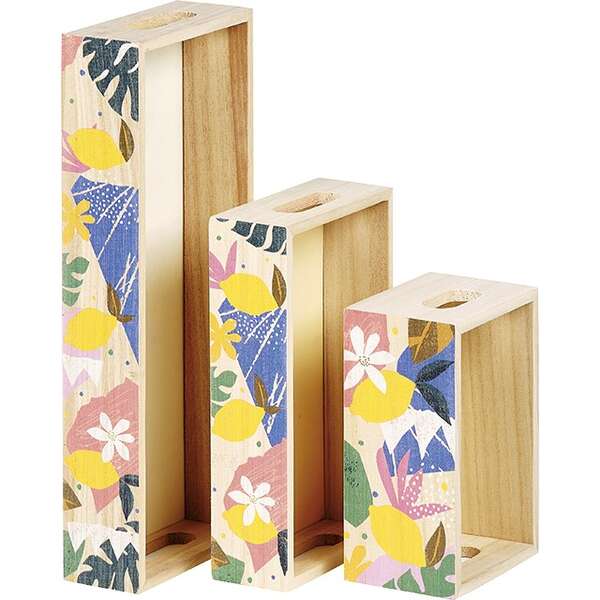 Immagine del prodotto Cesto Rettangolare in Legno “Collezione Citrus Garden”