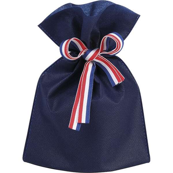 Immagine del prodotto Borsa in TNT di polipropilene Collezione “Navy Blue Tricolor Ribbon”.