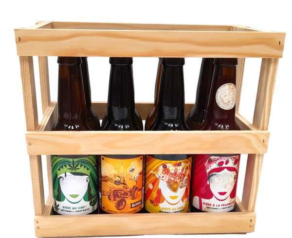 Immagine del prodotto Scatola in Legno 8x33cl Collo Lungo