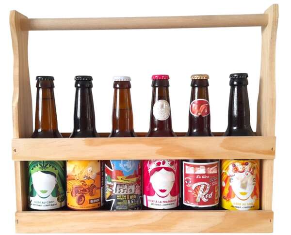 Immagine del prodotto Scatola a forma di bottiglia 6x33cl Collo Lungo