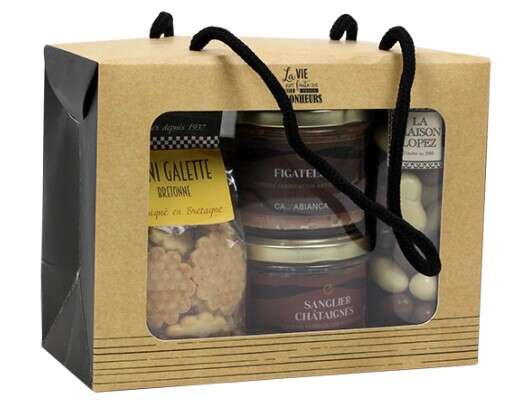 Immagine del prodotto Borsa valigia Kraft con finestra 