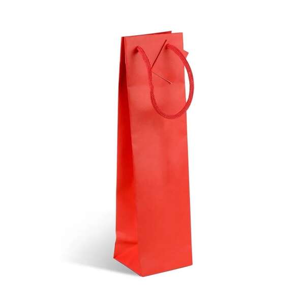 Immagine del prodotto Borsa per bottiglia senza finestra Rossa (possibile personalizzazione)