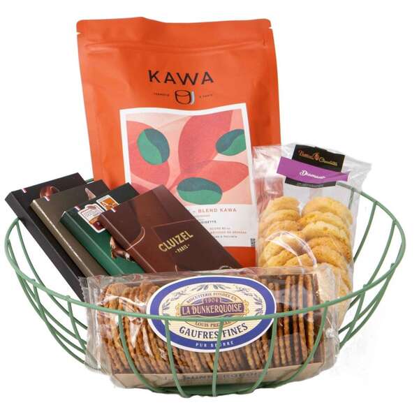 Immagine del prodotto Cesto rotondo in metallo verde selvaggio