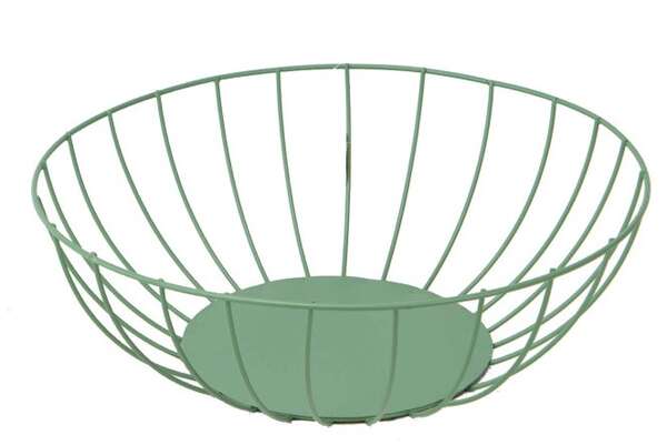 Immagine del prodotto Cesto rotondo in metallo verde selvaggio