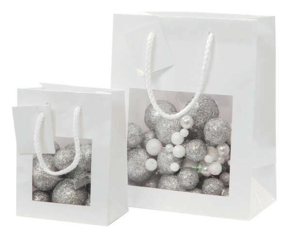 Immagine del prodotto Borsa con finestra bianco opaco