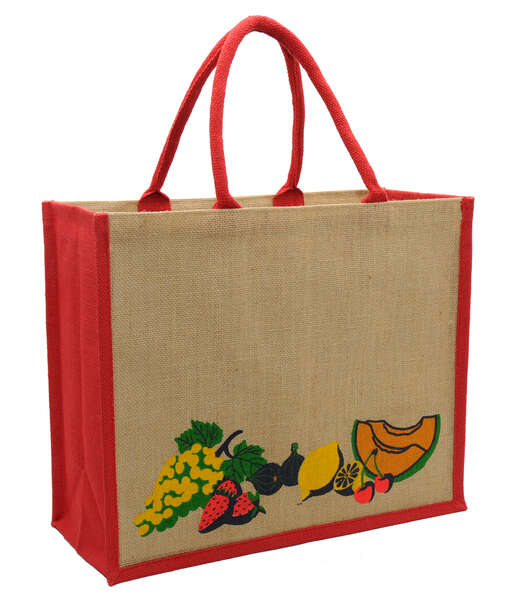Immagine del prodotto Borsa di iuta con stampa di frutta