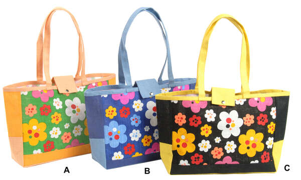 Immagine del prodotto Borsa in iuta con fiori