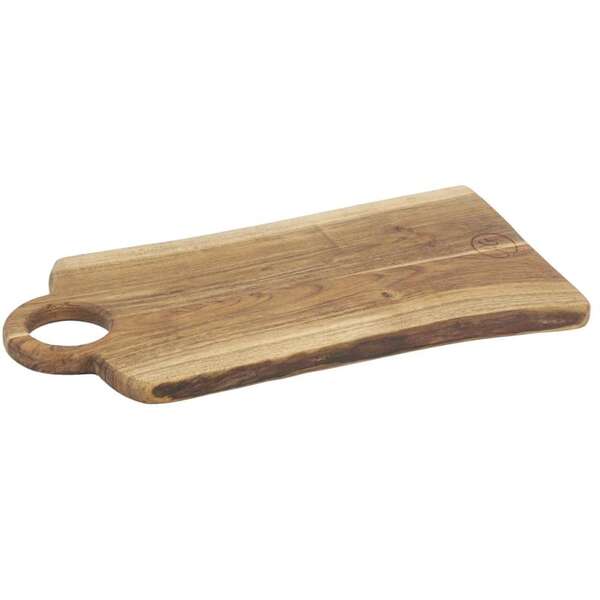 Immagine del prodotto Tagliere in legno di acacia oliato con scanalatura per la mano.
