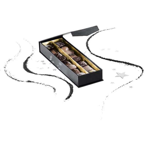 Immagine del prodotto Scatola di cartone rettangolare con 2 file di cioccolatini