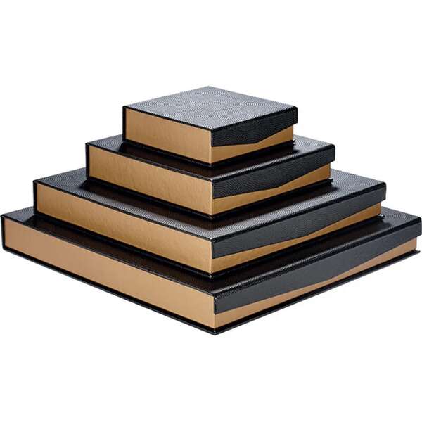 Immagine del prodotto Scatola quadrata di cartone per cioccolatini, con 3-4, 6 o 7 file