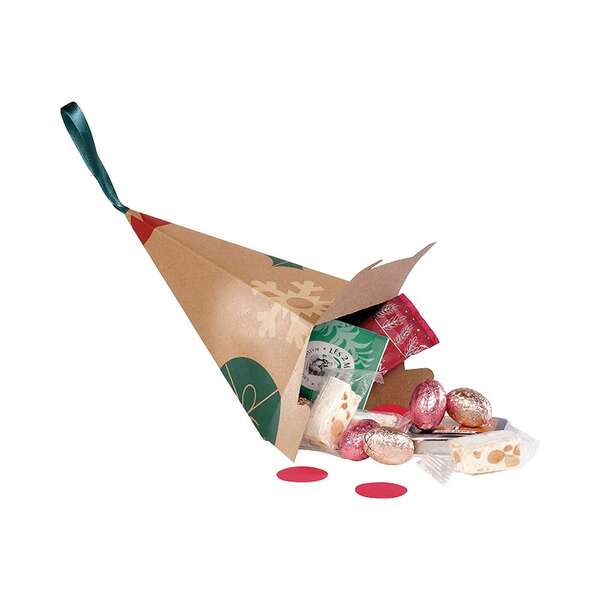 Immagine del prodotto PIRAMIDE NATALE NATURALE in carta kraft