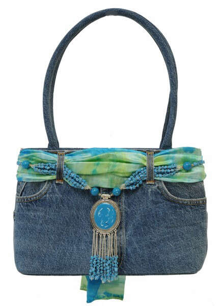 Immagine del prodotto Borsa fatta a mano in jeans 3 colori