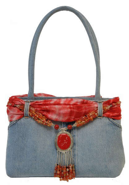 Immagine del prodotto Borsa fatta a mano in jeans 3 colori