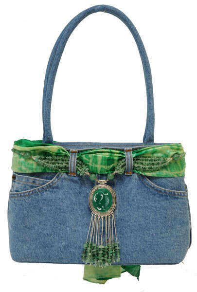 Immagine del prodotto Borsa fatta a mano in jeans 3 colori