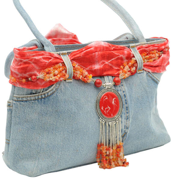 Immagine del prodotto Borsa fatta a mano in jeans 3 colori