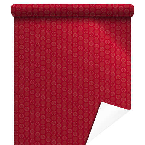 Carta regalo metallizzata Xmas Gifts rossa  : Accessori per imballaggi