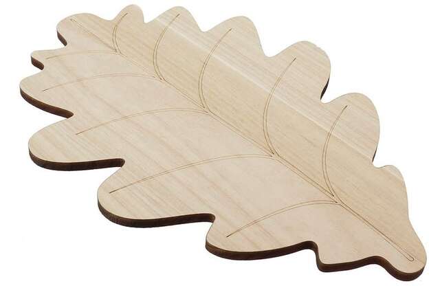 Vassoio legno Foglia : Vassoi e tavole