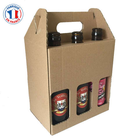 Scatola in cartone per 6 bottiglie di birra 33cl : Bottiglie e prodotti locali